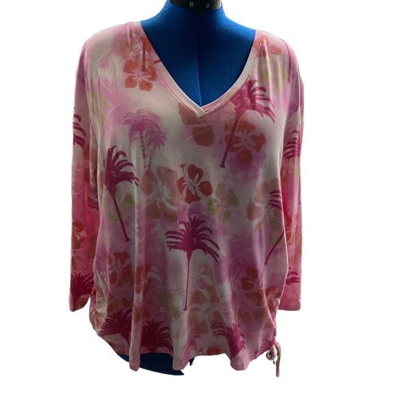 JAMAICA BAY, Women’s Pink top Size 3X Long Sleeve - Picture 1 of 10